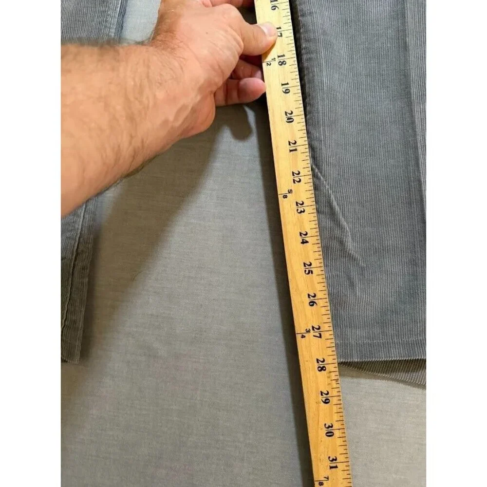 Levi Strauss & CO. 517 1555 Corduroy‎ Jeans Mens 34 Gray Pocketed Men 34X28 USA